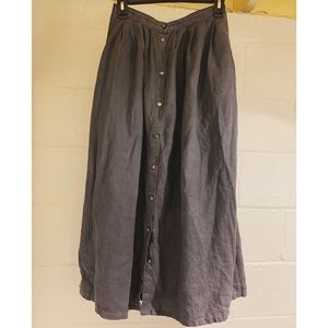 Gap Charcoal Gray Midi Skirt with Pockets!!